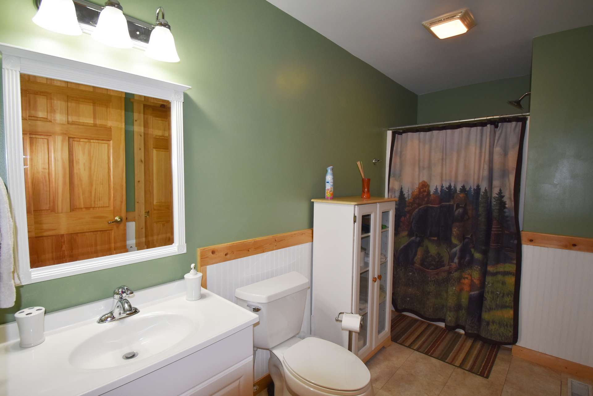 This is the guest bath that completes the main level.