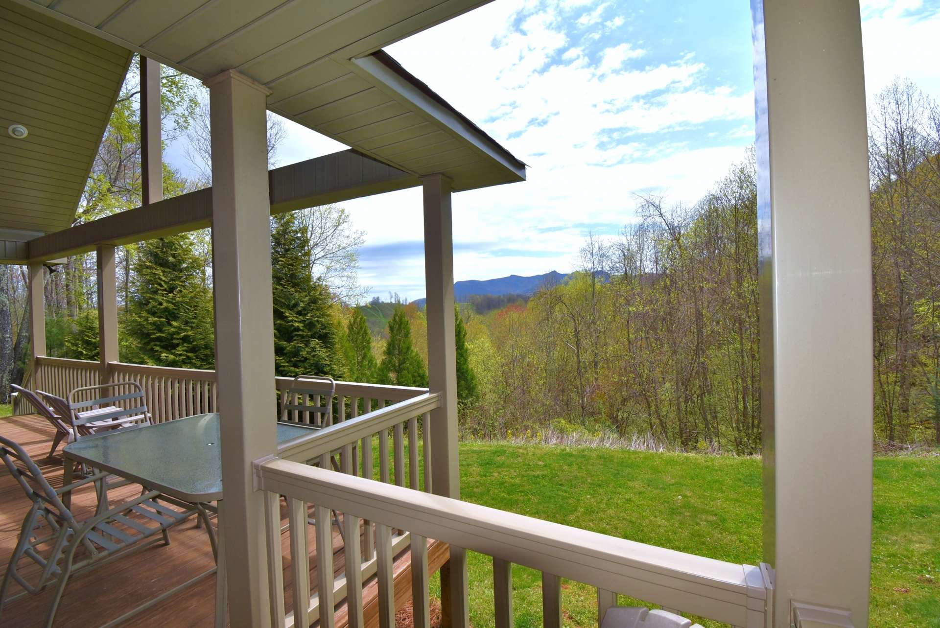 This 3-bedroom, 2-bath home  features  expansive covered decking to enjoy the views.