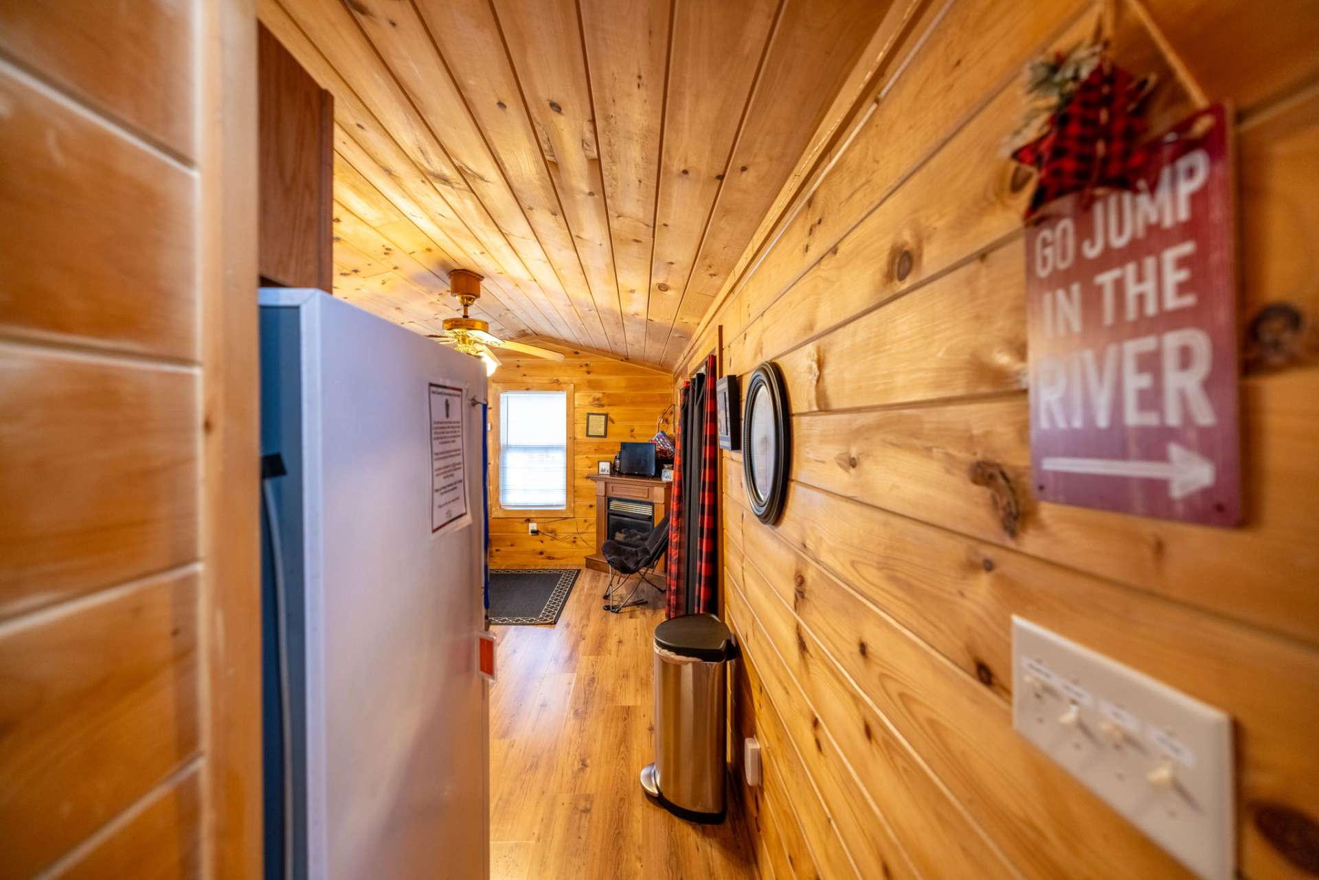Your view toward the living area from the hallway in cabin 2