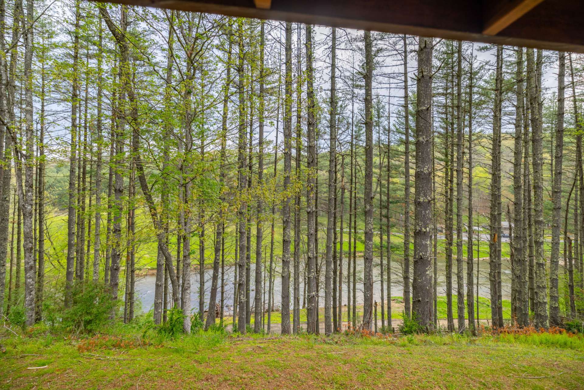 You will enjoy summer season seclusion with a spring and winter river view