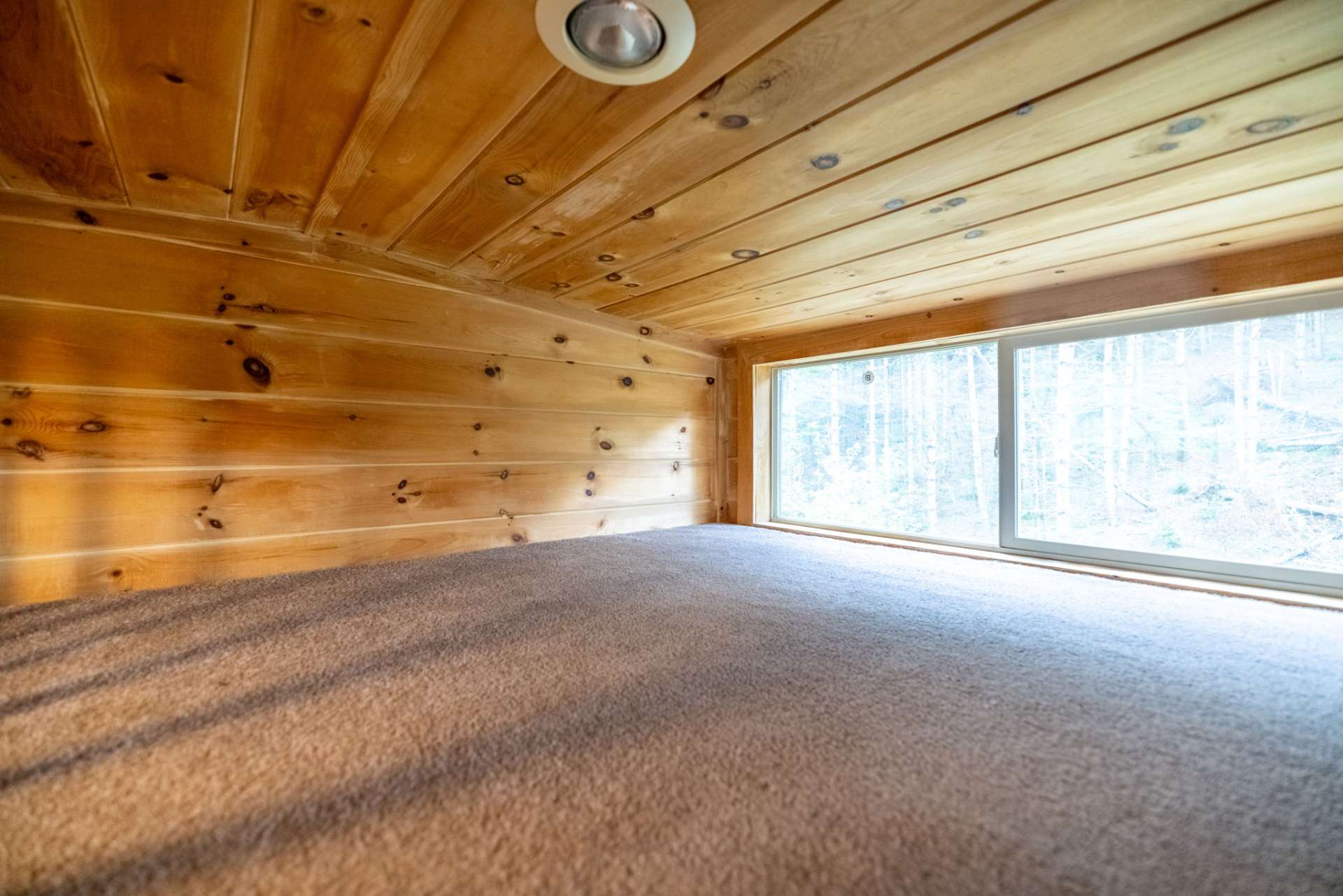 Both of your cabins have ladder access upstairs space for storage or for children to enjoy