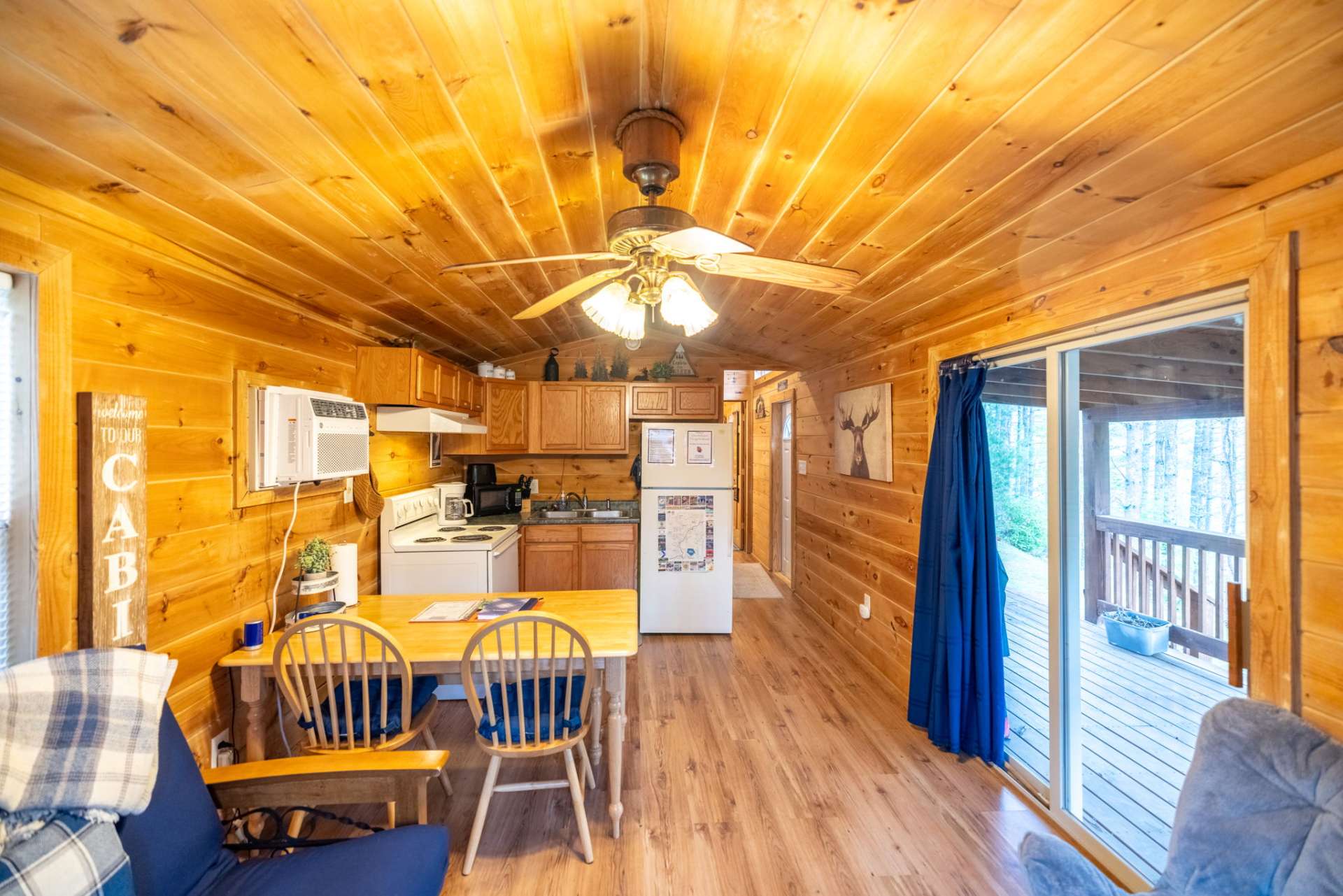Your view from the living area toward the bedroom area