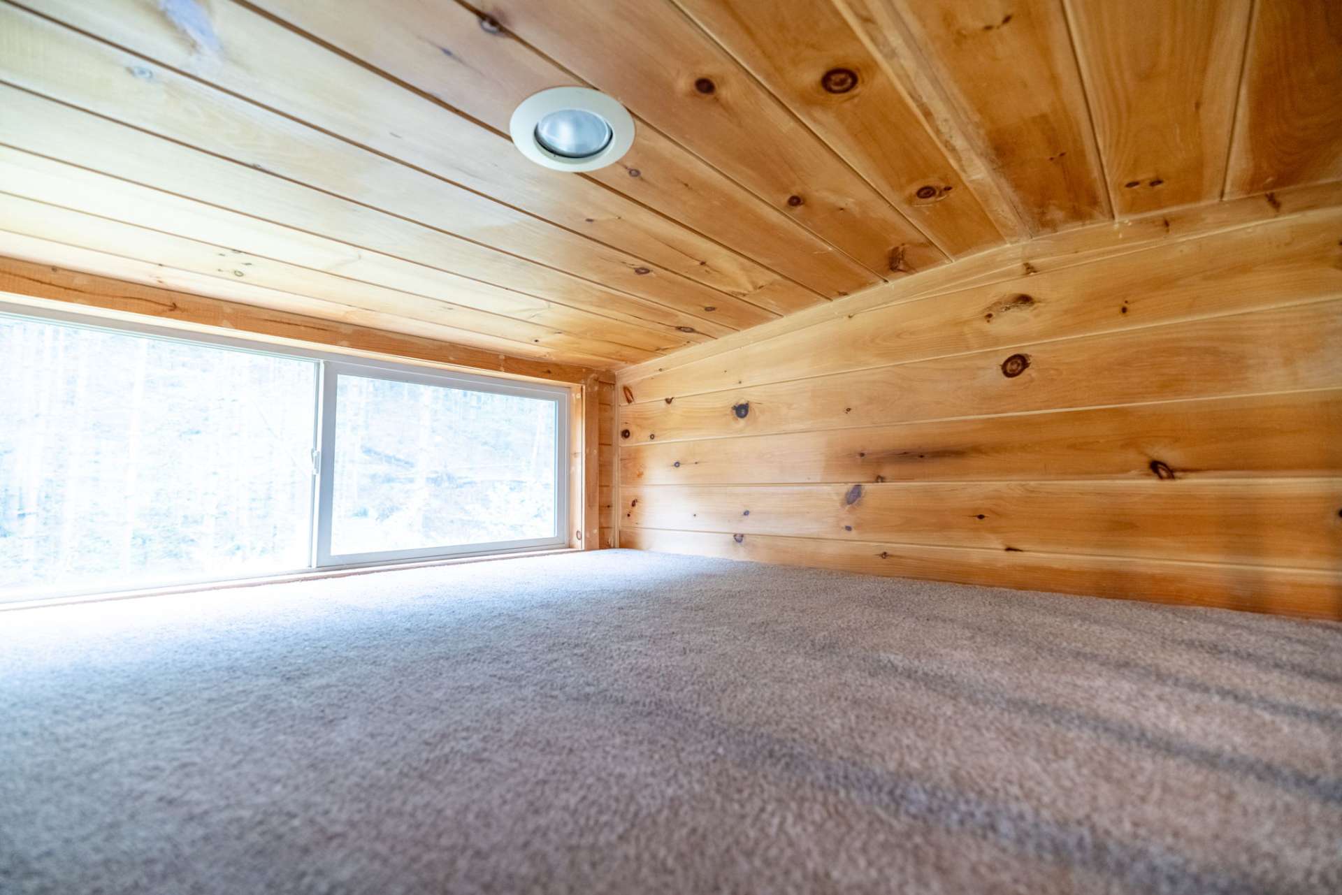 Cabin 2 also features the upstairs space for storage or sleeping space