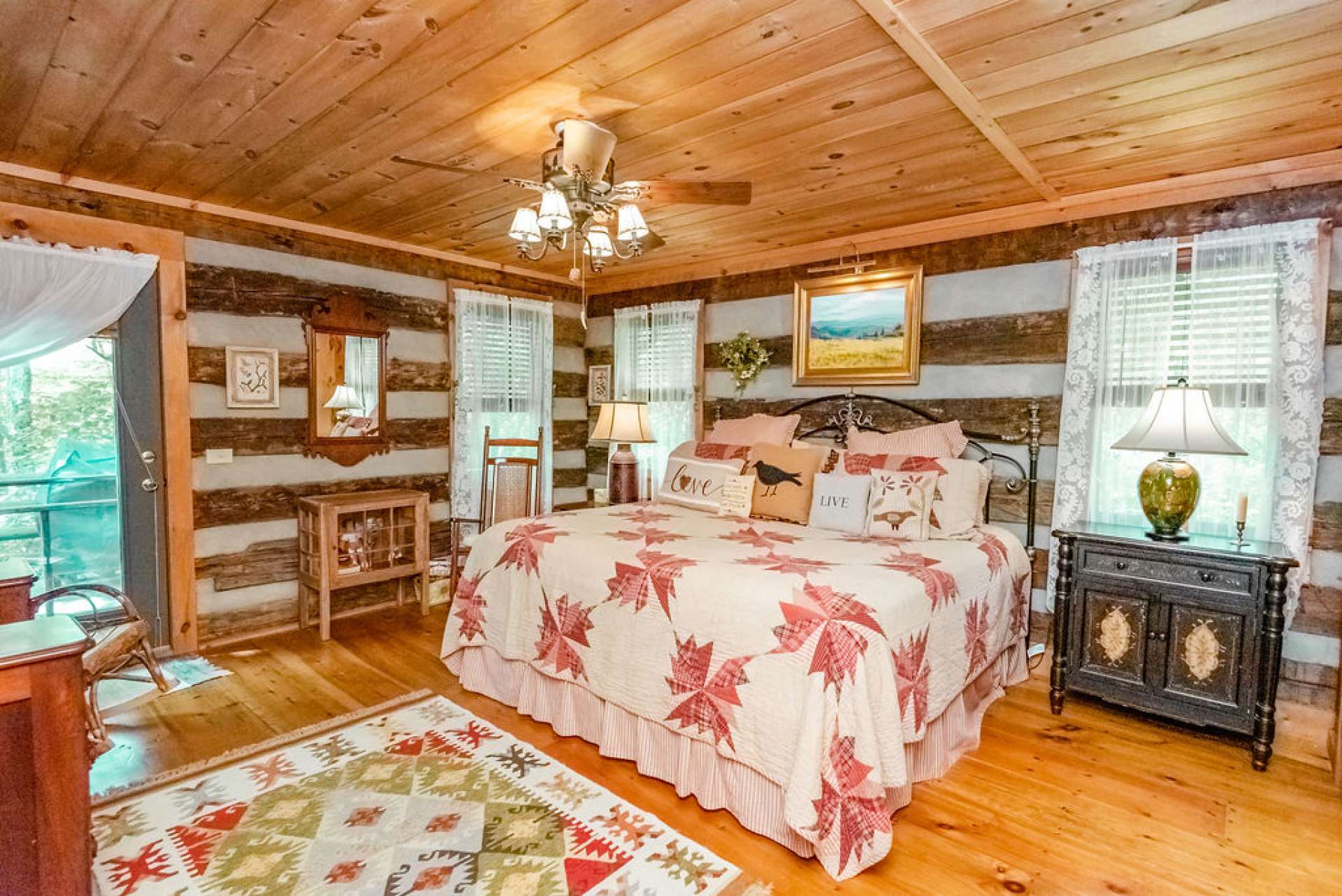 Spacious master suite where you and your "cherished one" can be together and reminisce over the days activities and plans for tomorrow's excitement.