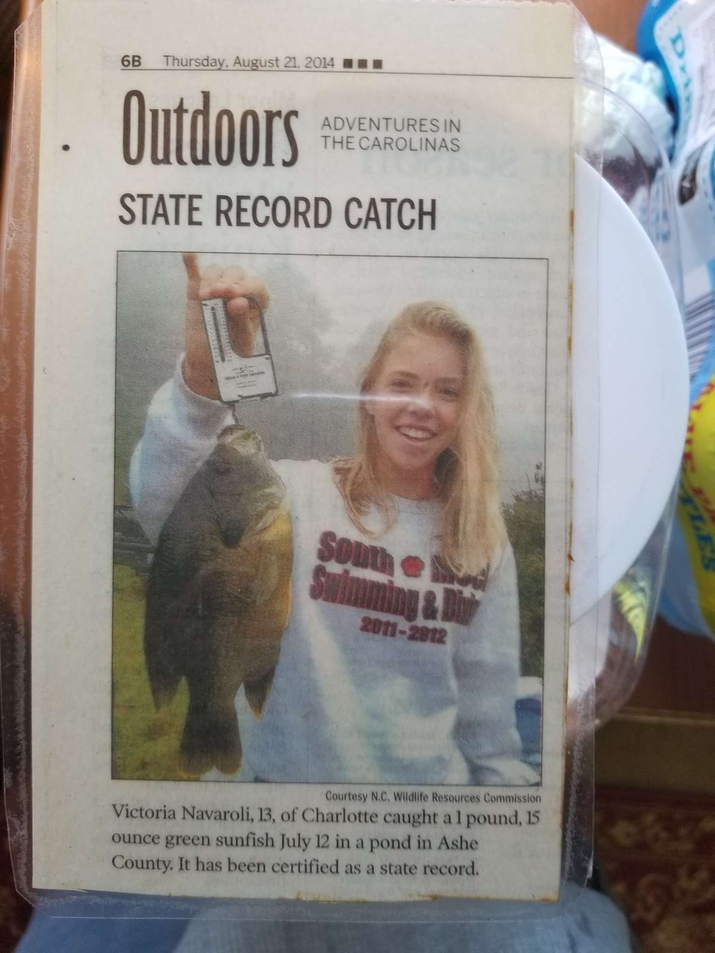 State Championship catch from Pond