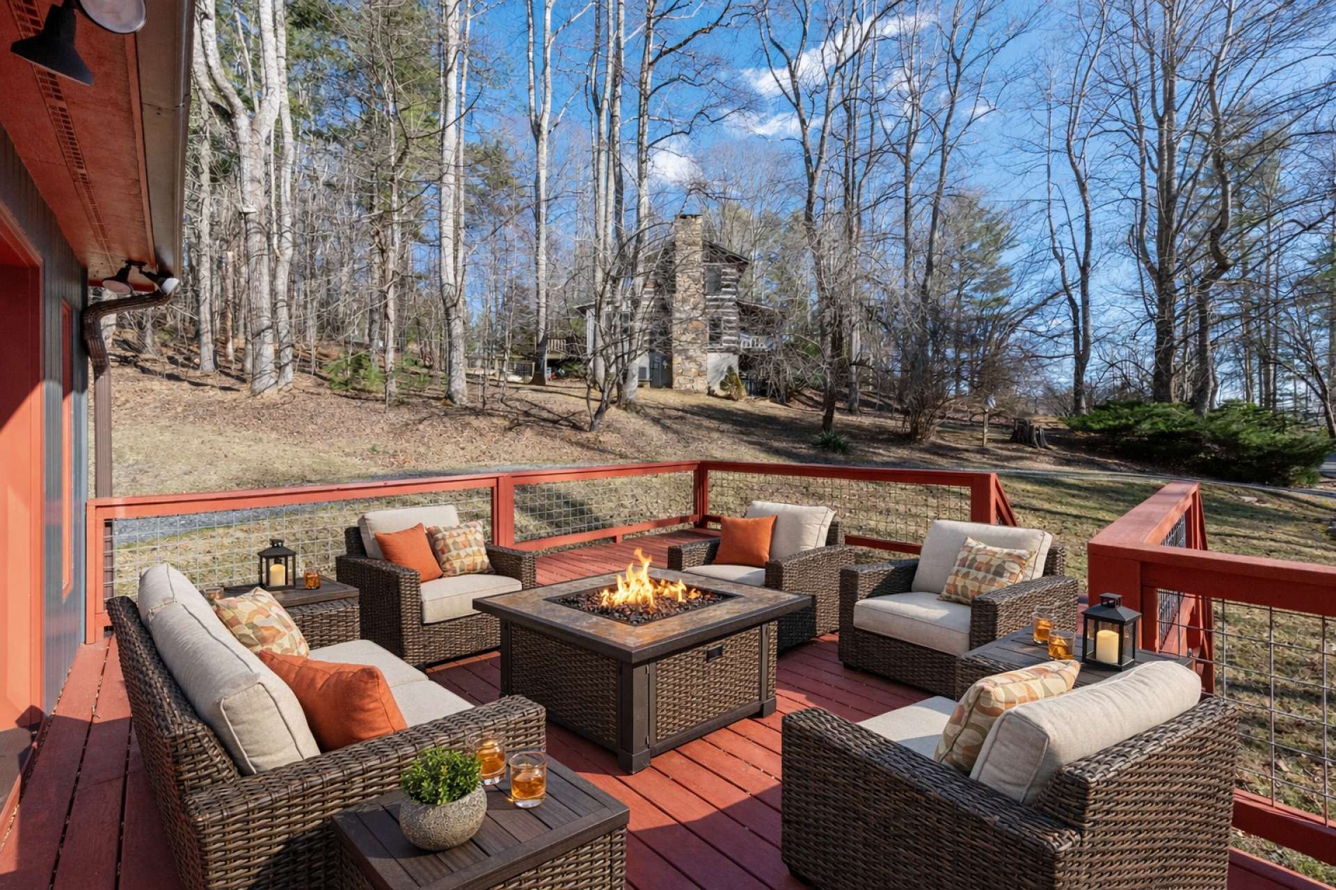 Virtually Staged outdoor living area