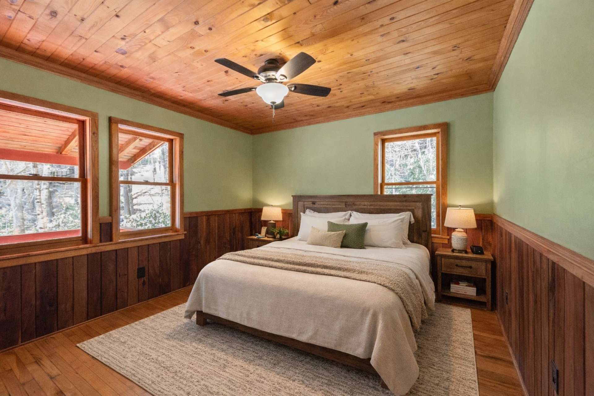 Virtually staged Primary Bedroom