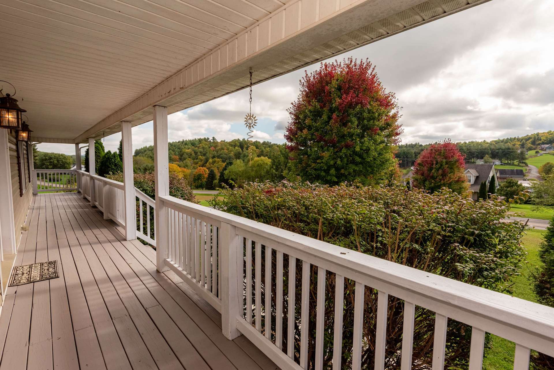 Covered porch on the front to welcome friends and family.