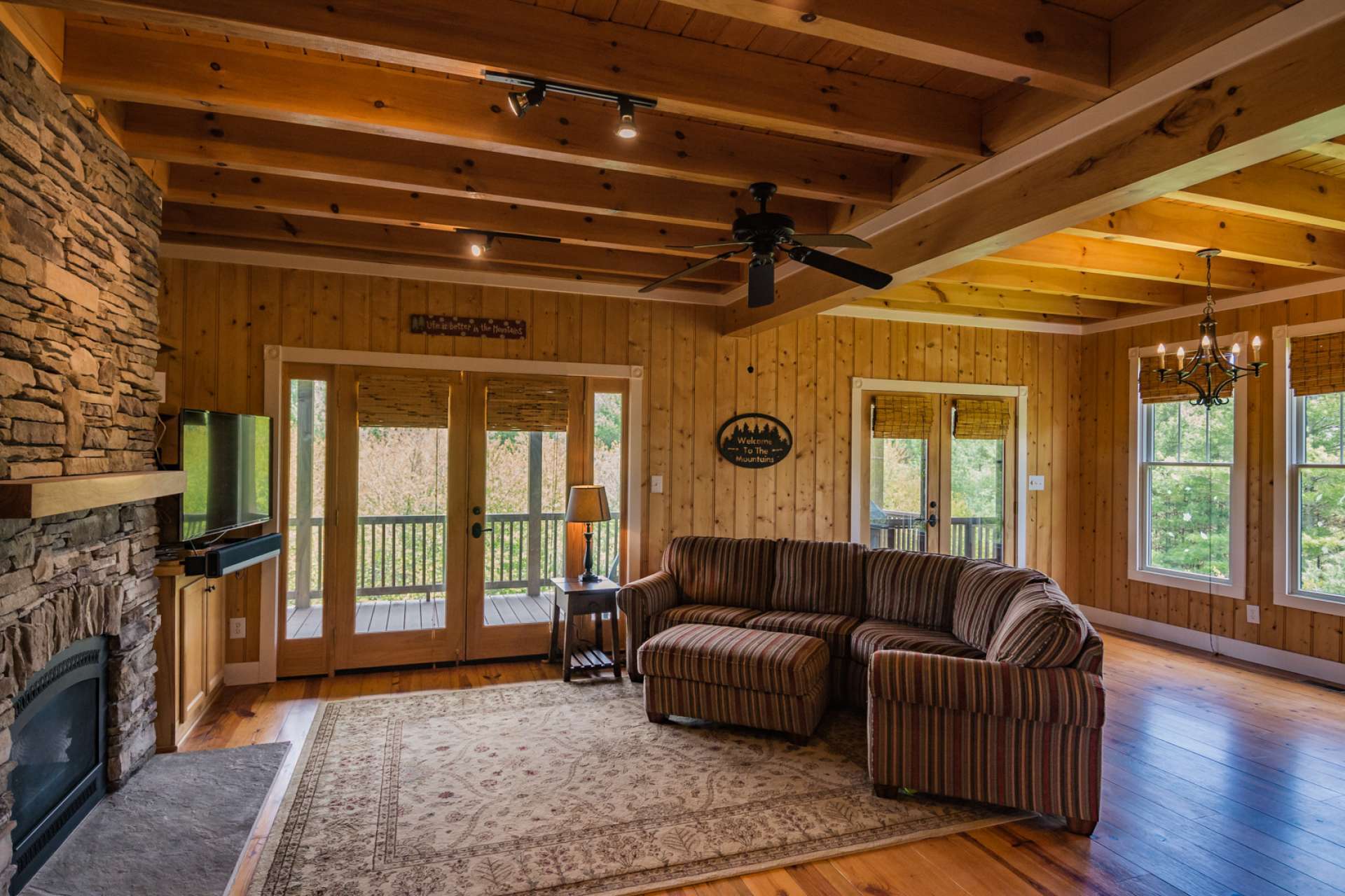 Also notice the  dining area with access to the  deck for outdoor dining.