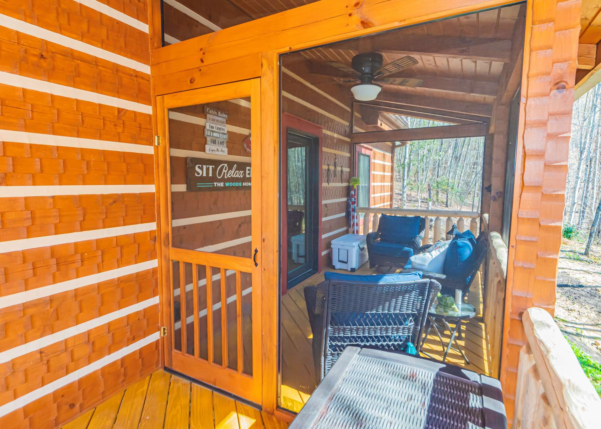 Offering additional outdoor entertaining or relaxation opportunities is the screened porch where you can enjoy a peaceful morning brunch or an afternoon get together with friends.