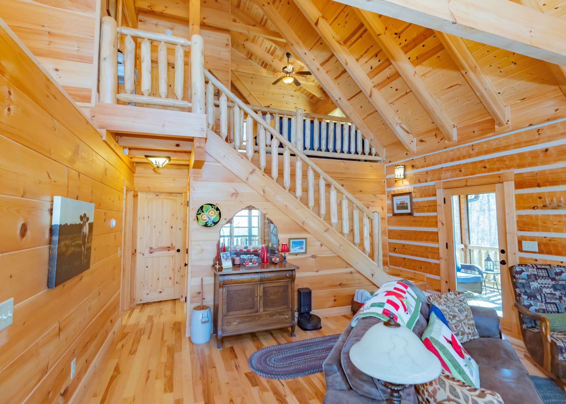 The laundry room completes the main level.  Let's go upstairs.