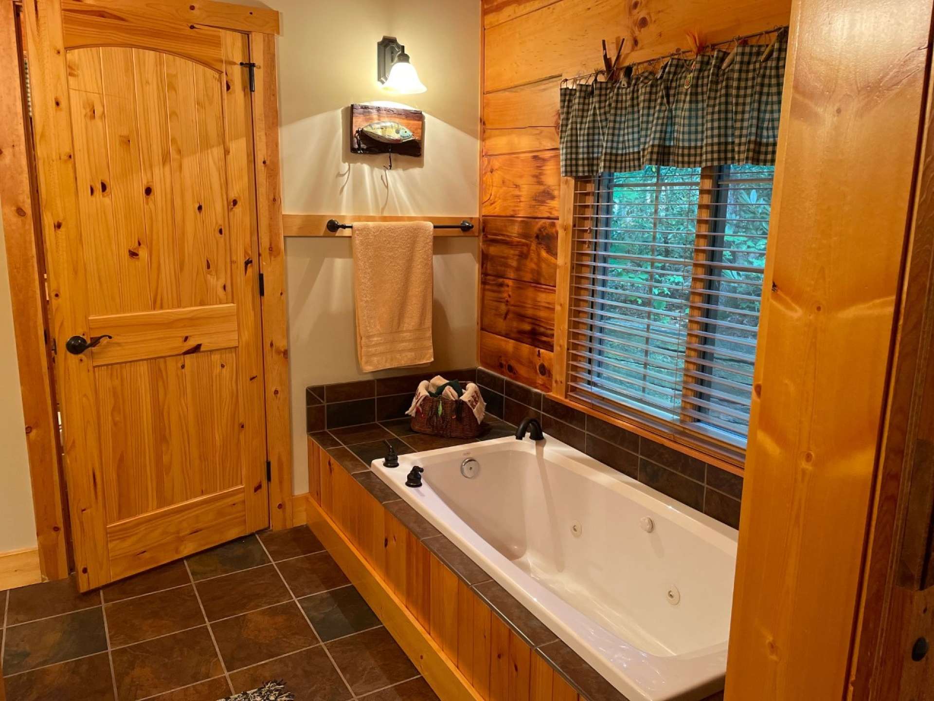 The primary bedroom features a private bath.