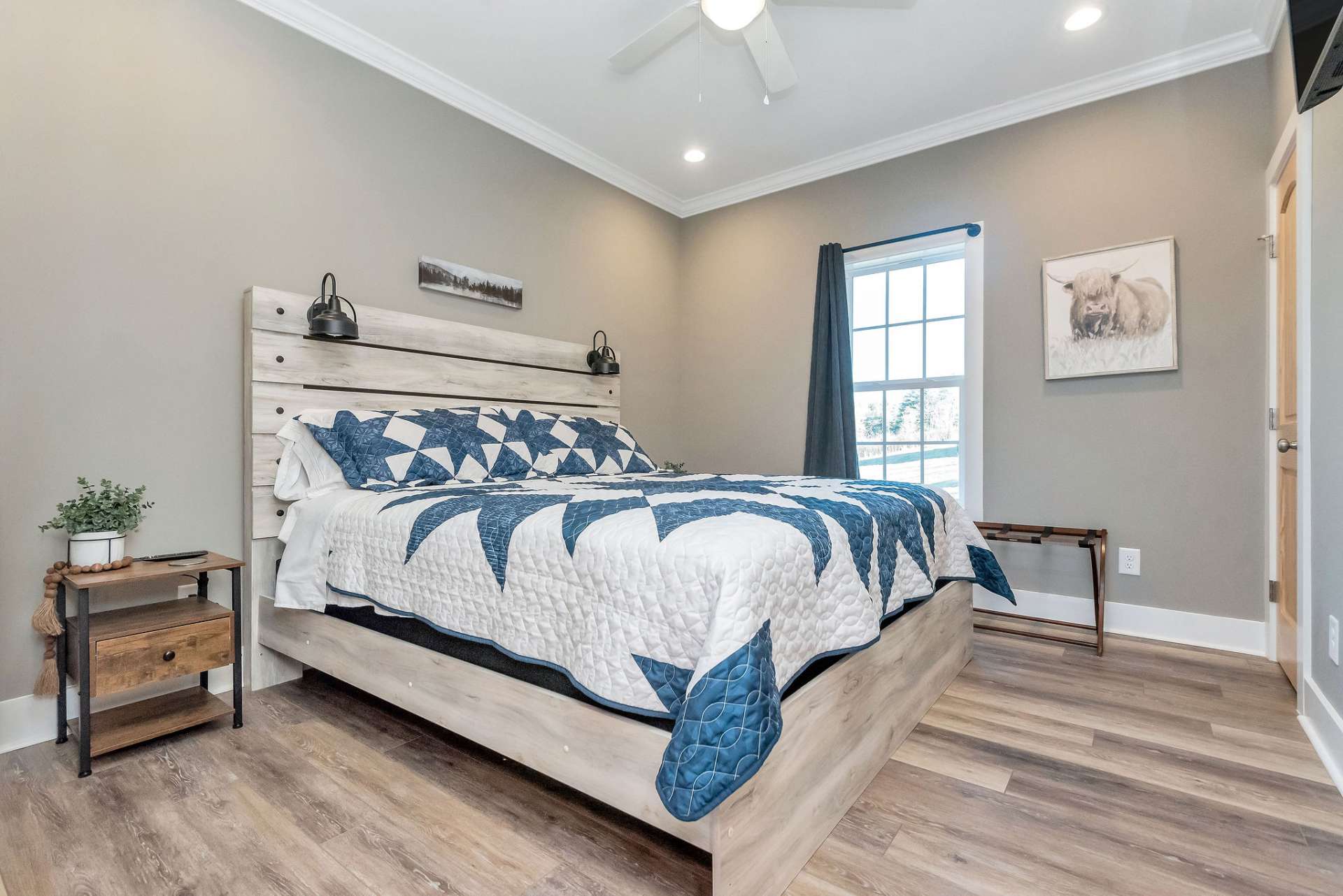 Second bedroom with a closet.