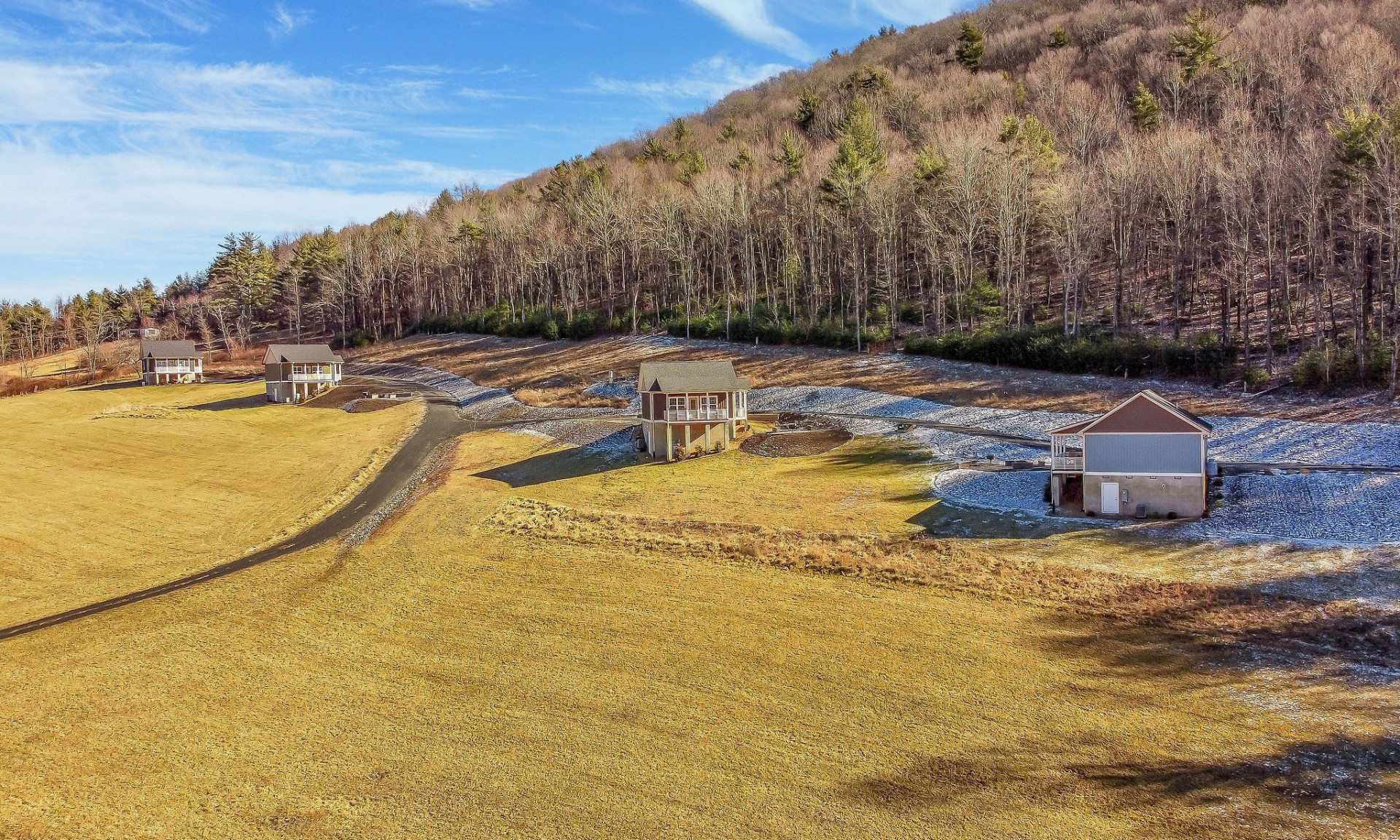 Tiny Home Community with 45 acres and 4 cottages.