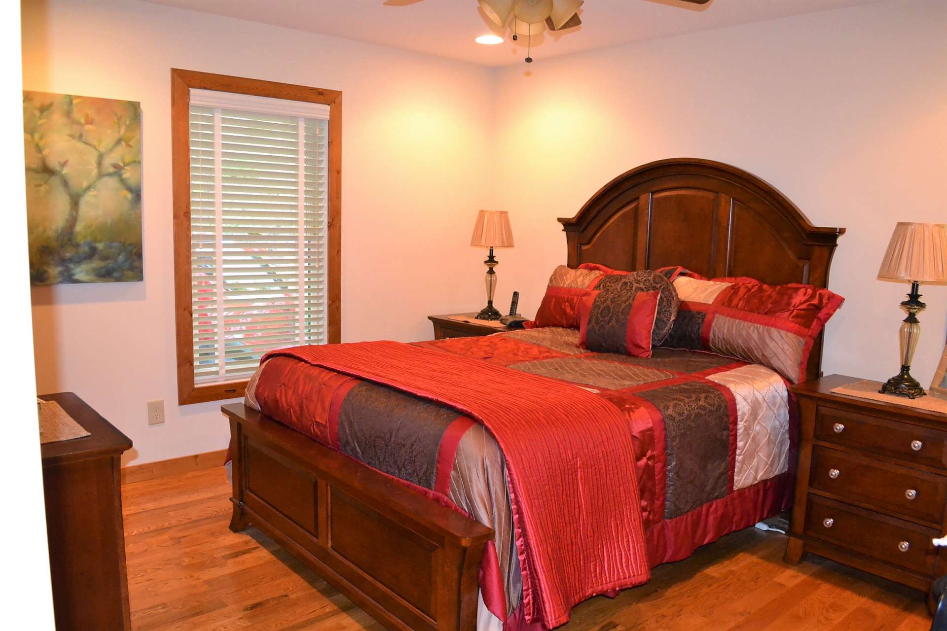 Main level living offers the master suite with private bath, guest bedroom, guest bath and laundry area on the main level.