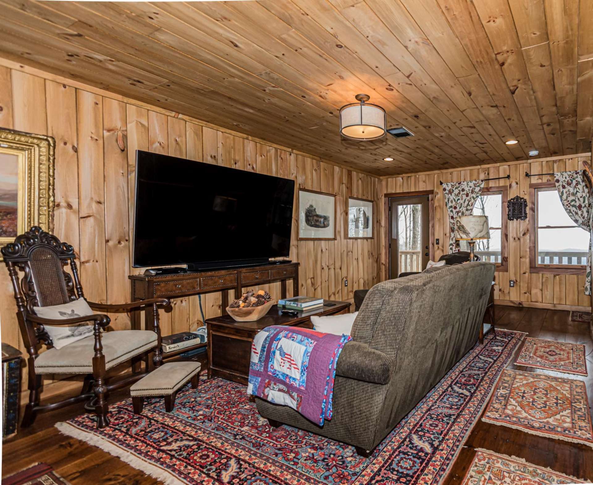 Perfect retreat for watching the big game.