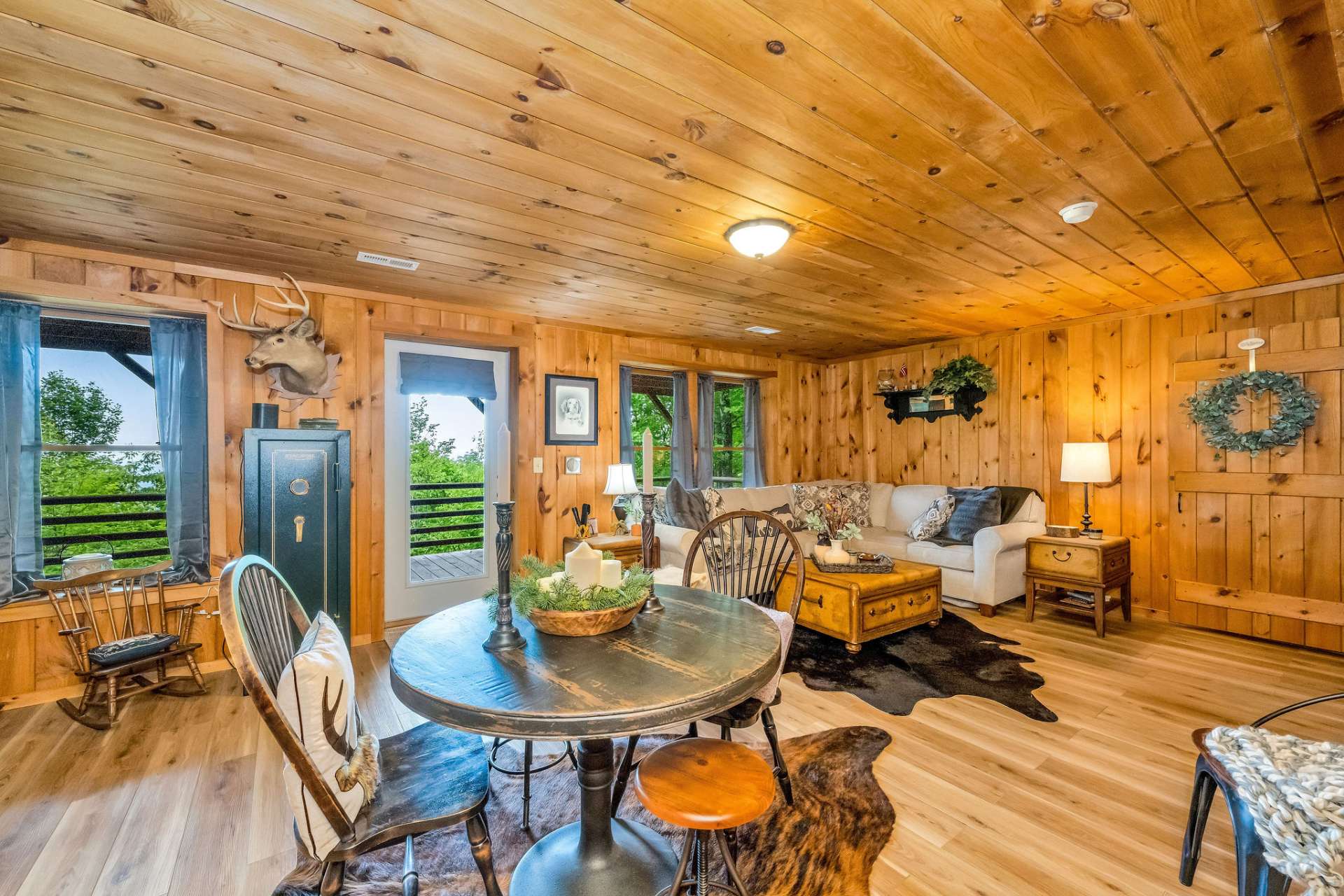 Step outside to the lower spacious deck.