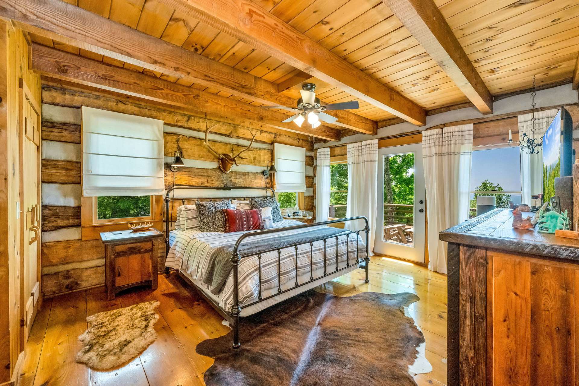 From your sanctuary, you can step out to greet the day or say goodnight to the moon.