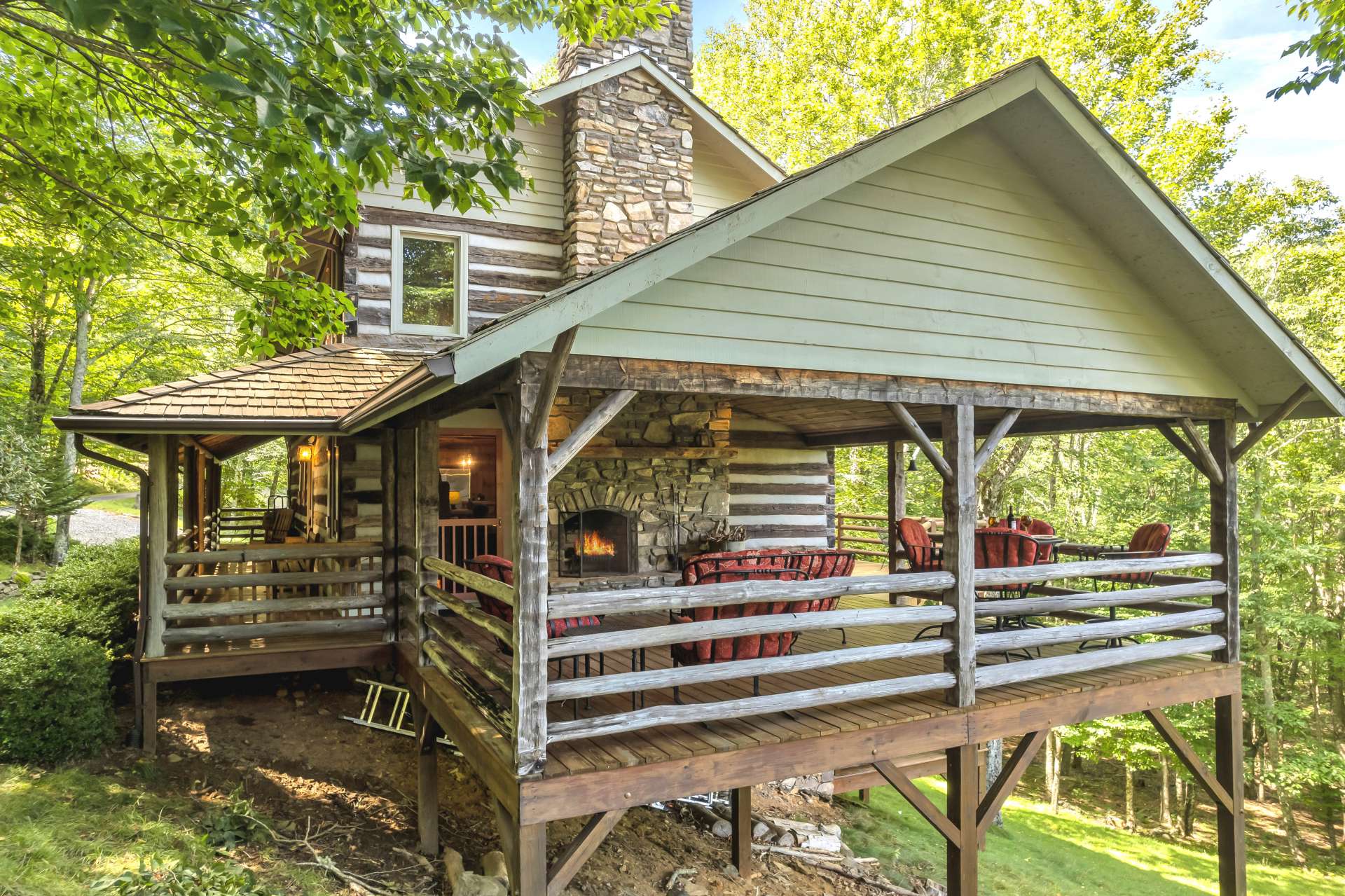 ...The covered outdoor living room.