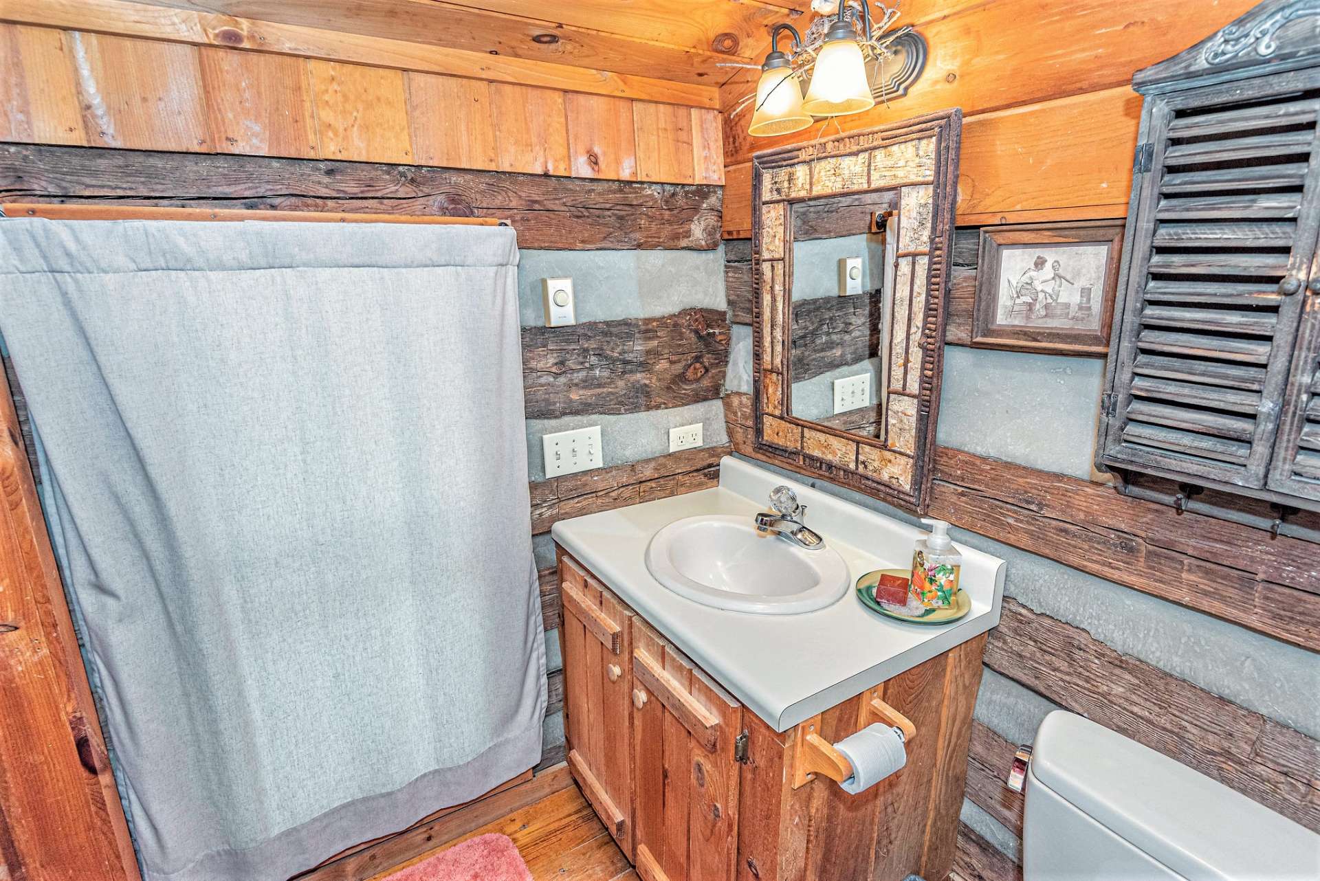 Upstairs bath has tub and shower combination (not pictured)