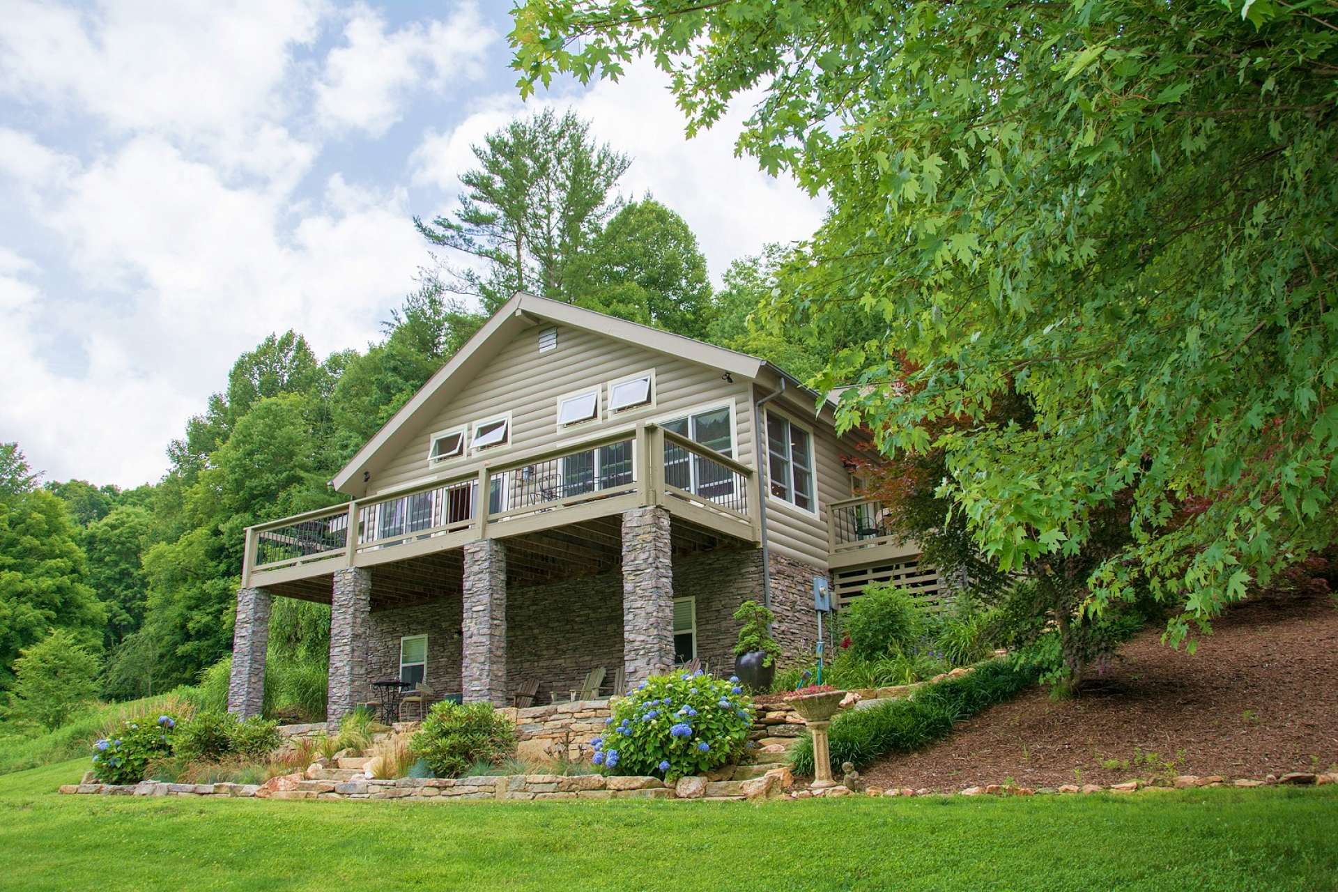 The lower level also has its own patio to enjoy the outdoors.