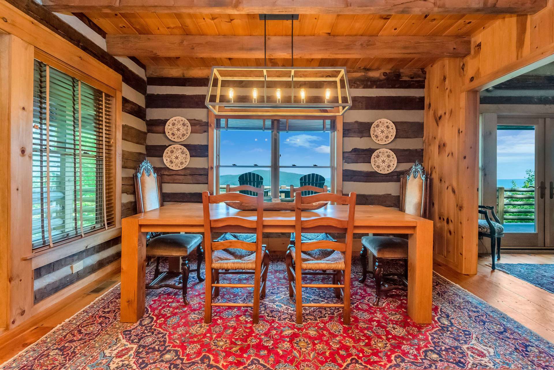 Dining area perfectly situated between the kitchen and living area.