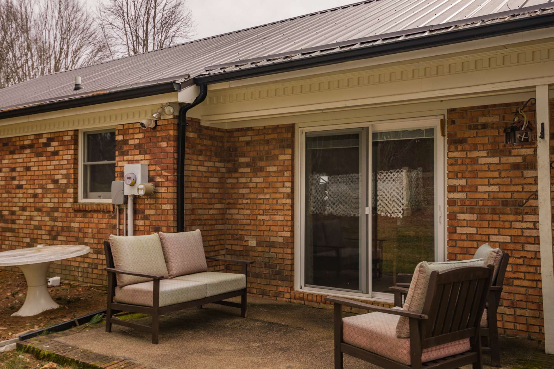 You will enjoy grilling and dining on this back patio.