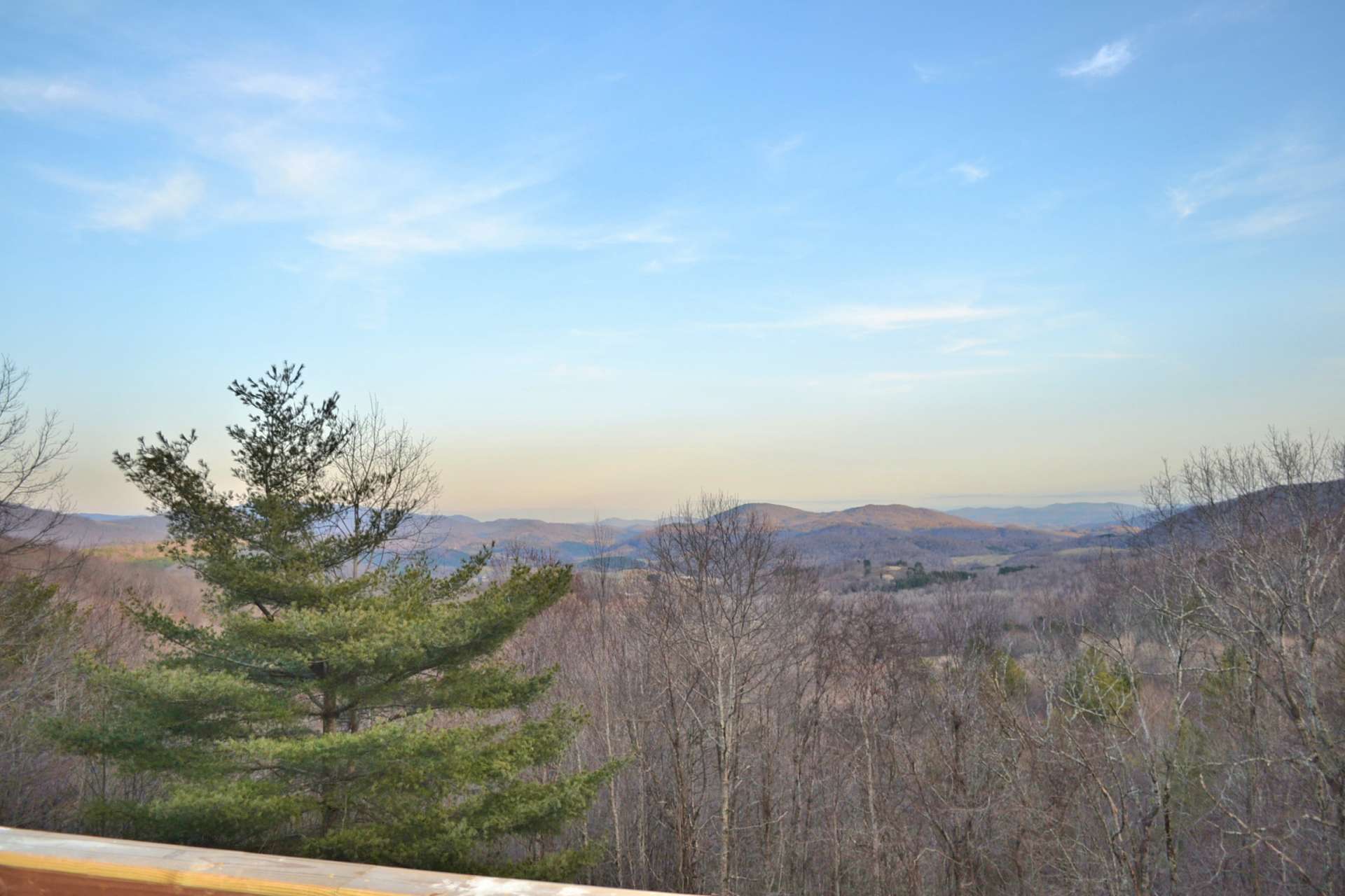 This is the view available from the upper level balcony.  What a great place to enjoy mornings first cup of coffee or your favorite evening beverage.