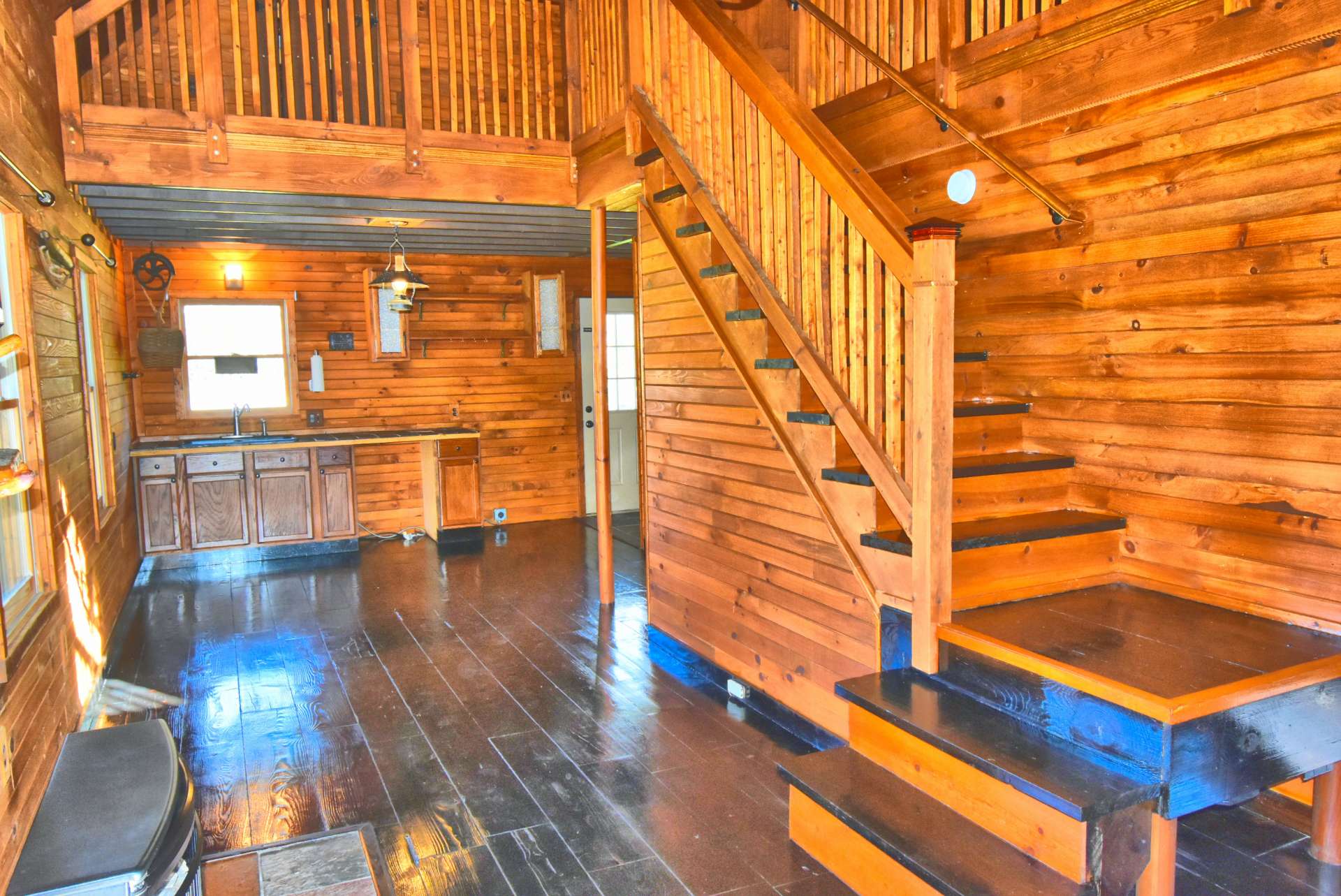 This sweet cabin was hand crafted and built by owners. You will appreciate the many custom details.
