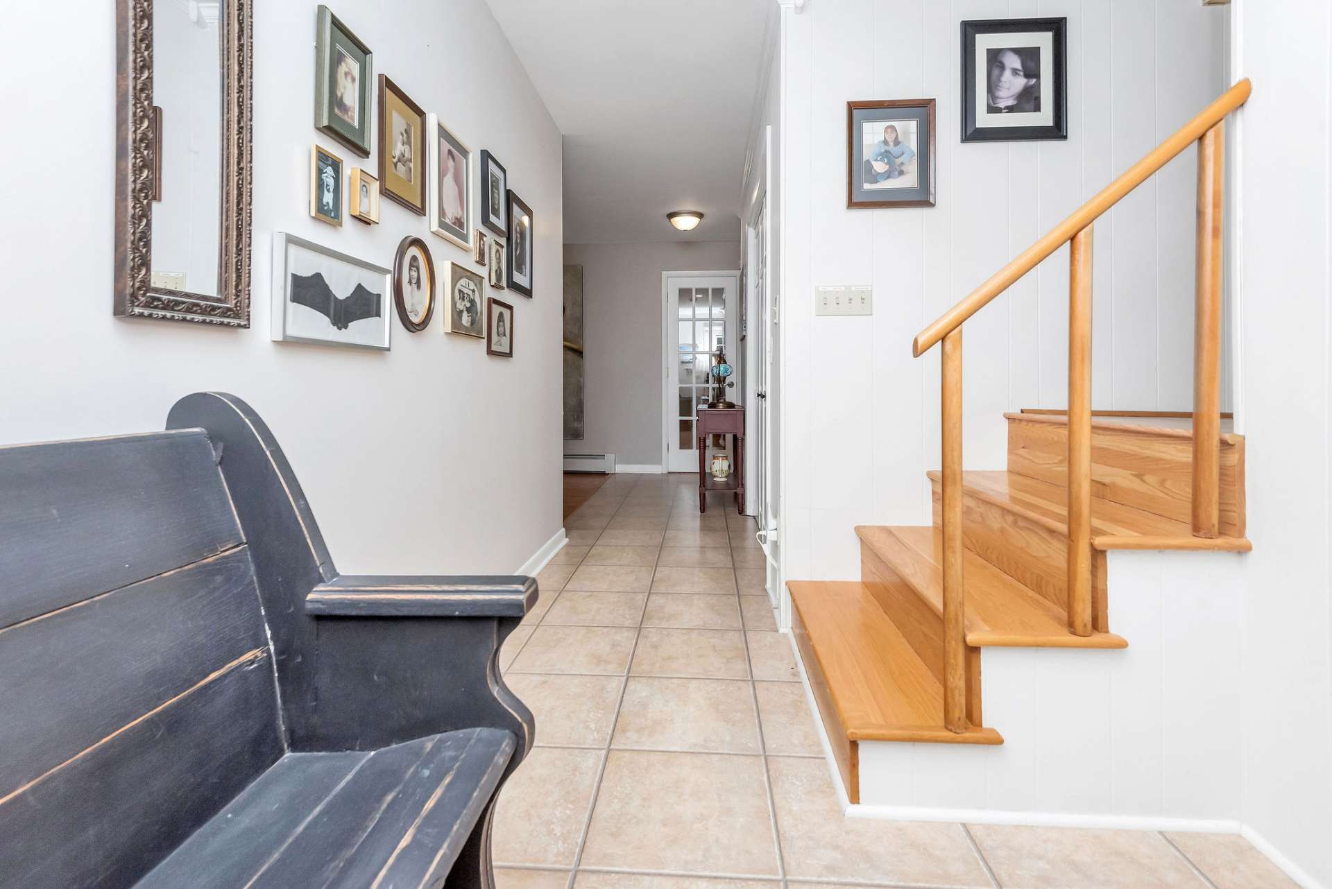 A foyer welcomes you and guests to enjoy the comforts and amenities this home has to offer.