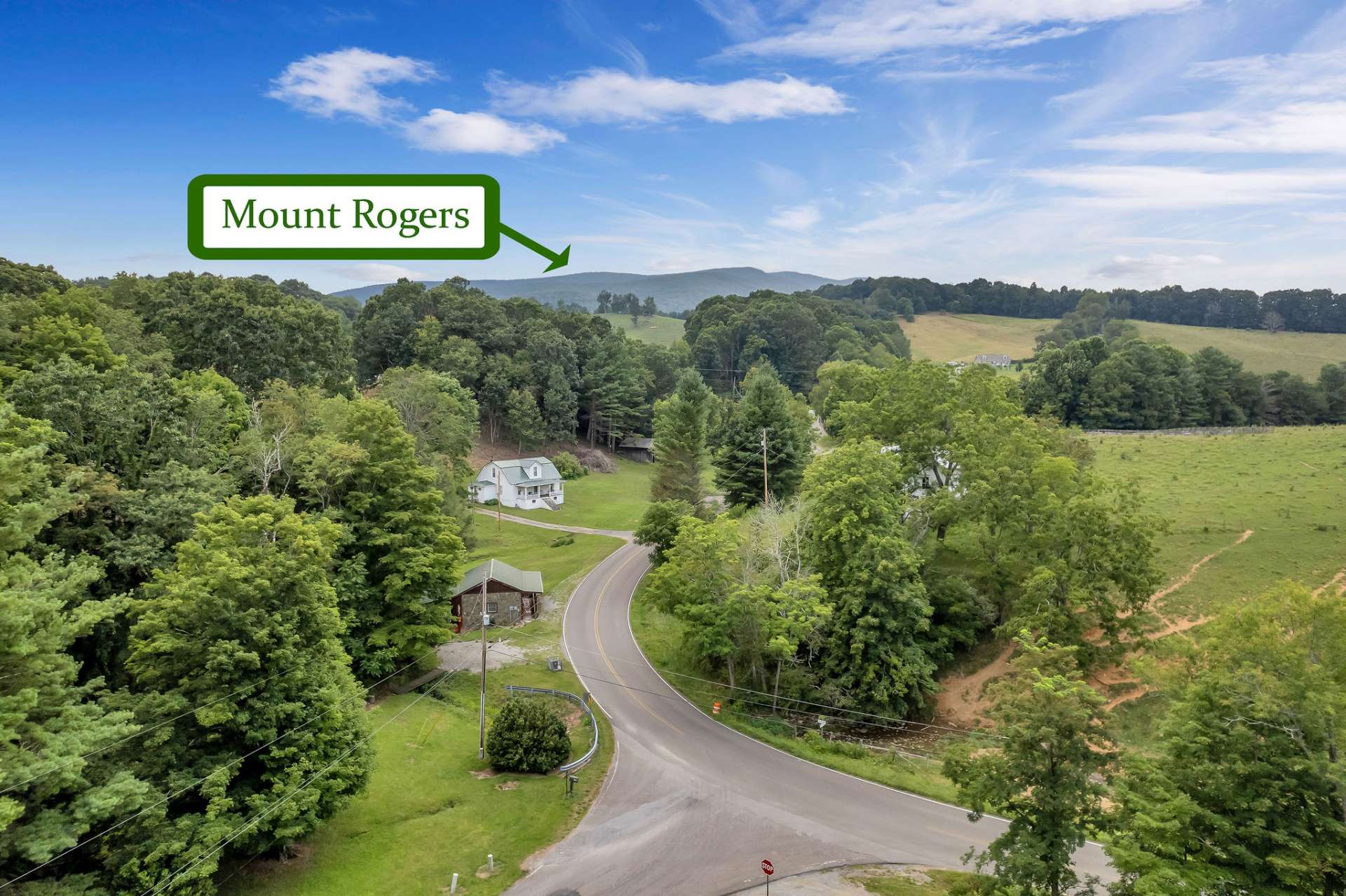 Relax on the decks and porch with mountain views to include Mount Rogers