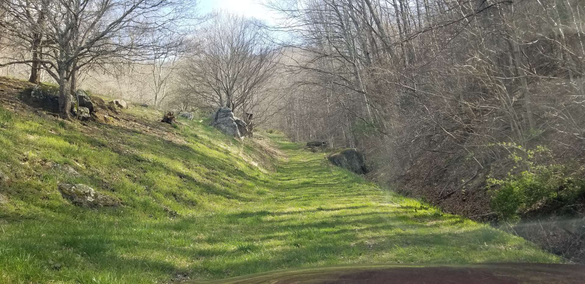 Access to Land is via Grassy Road Bed.